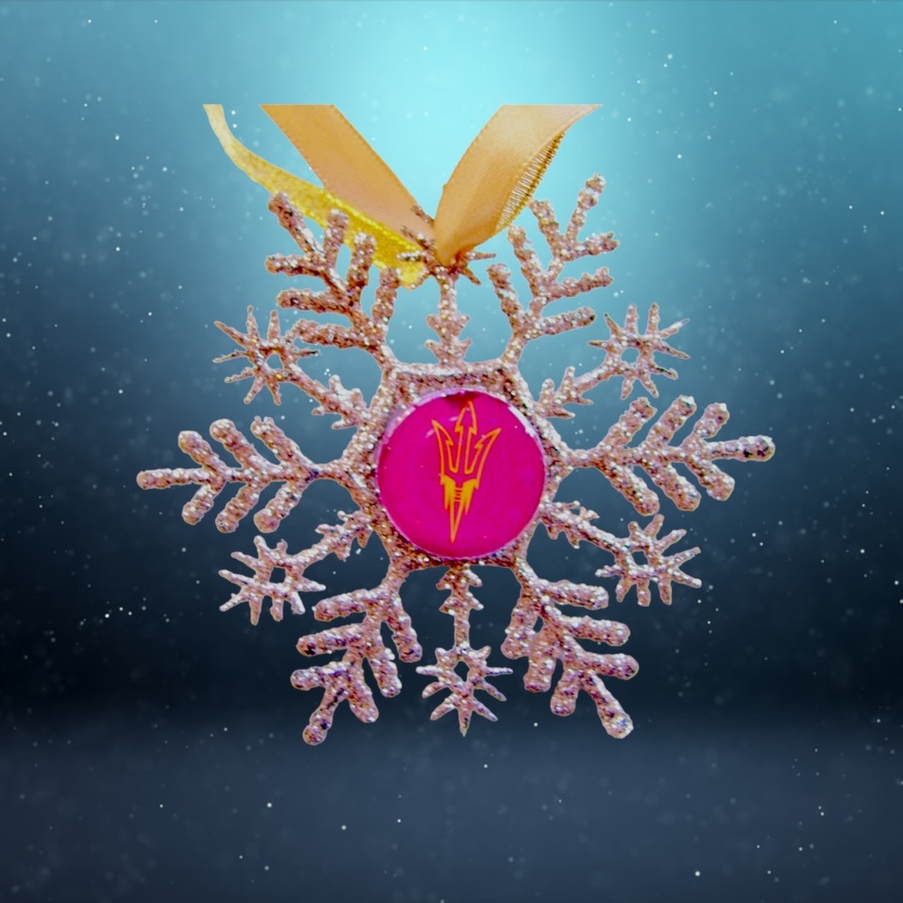 ASU SUN DEVILS Handmade Snowflake *NEW*
